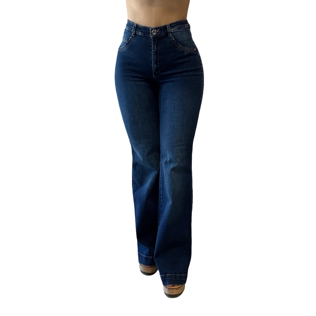Genevieve High-Rise Flare Jean