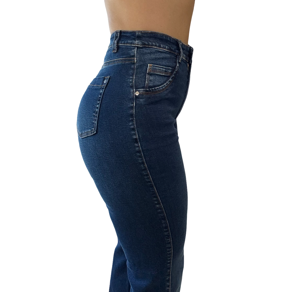 Genevieve High-Rise Flare Jean
