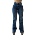 Brielle High-Rise Double Button Flare Jean