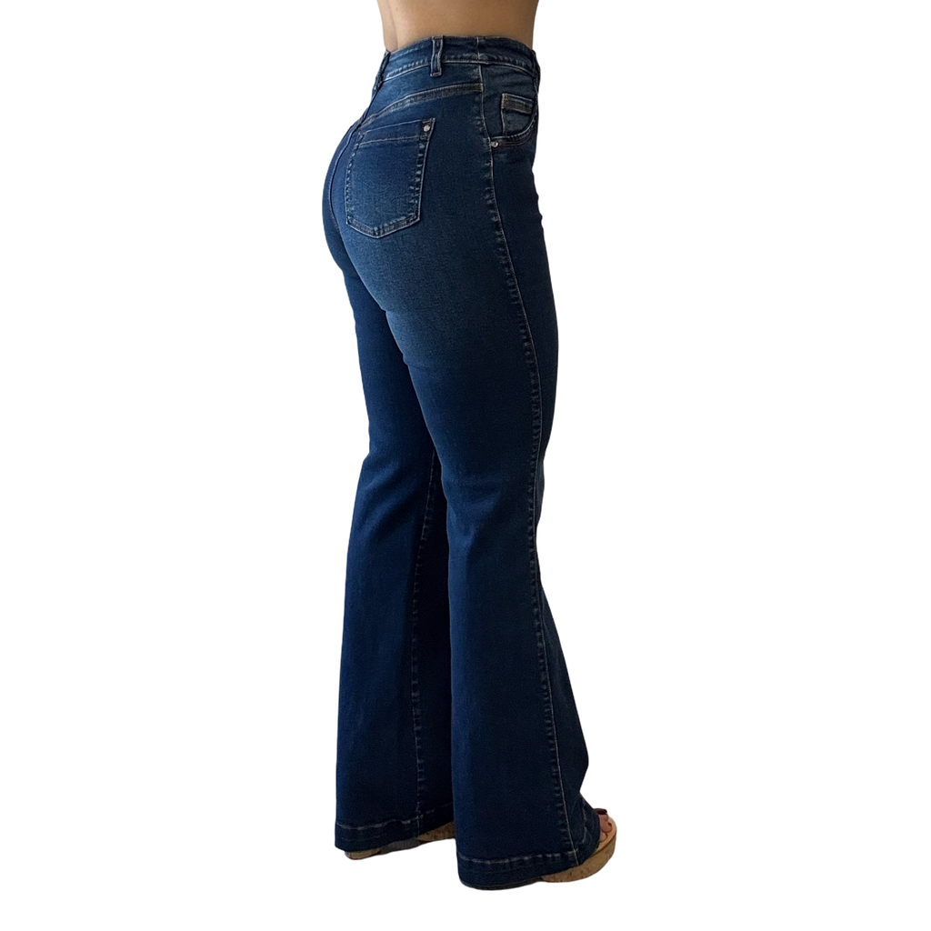 Genevieve High-Rise Flare Jean