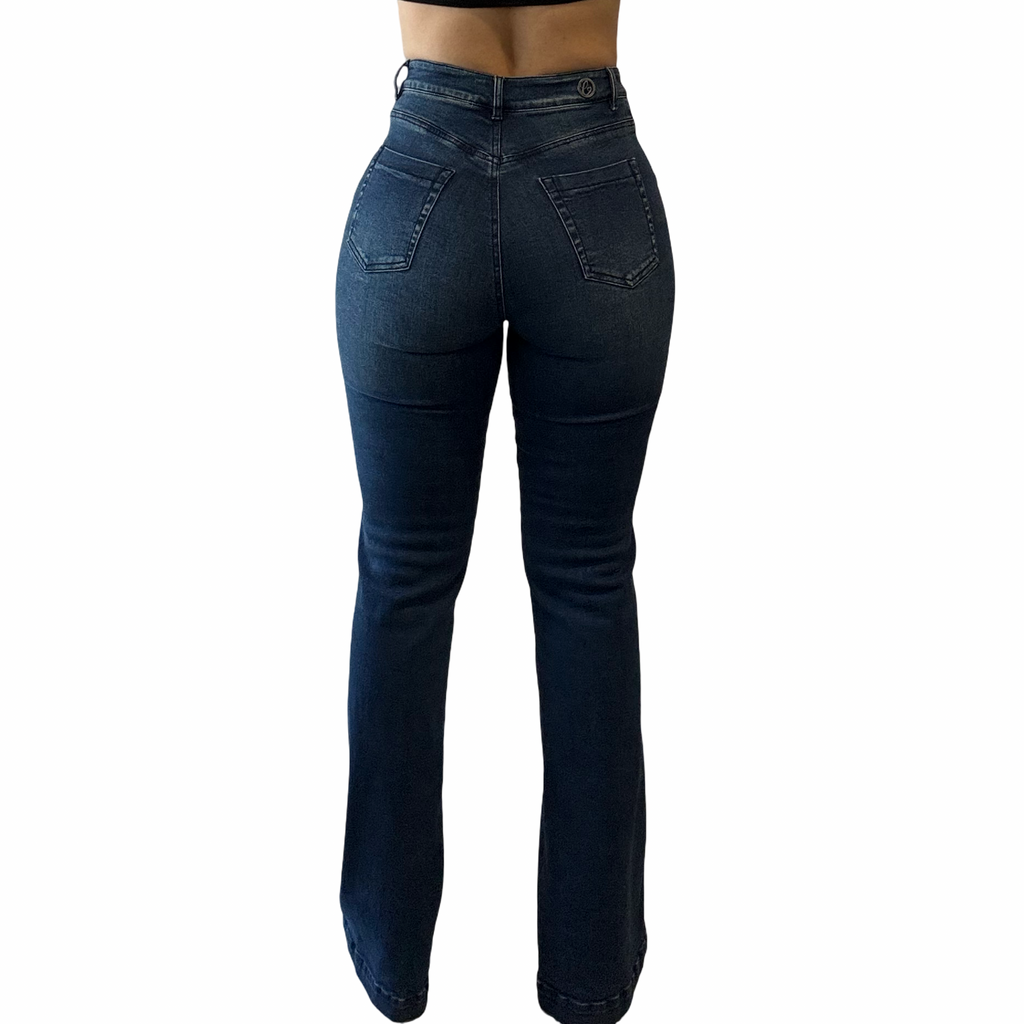 Valentina Side Stripe Flare Jean