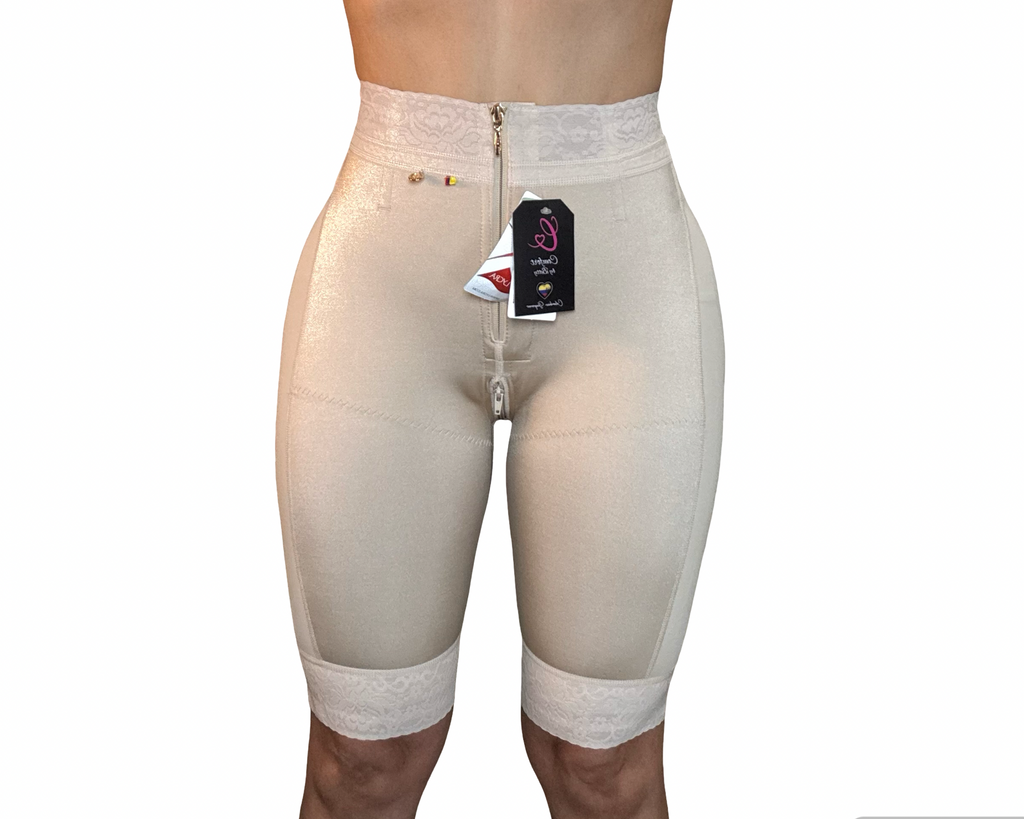 Knee-Length Invisible Capri Shapewear Whith abdominal control and firm support