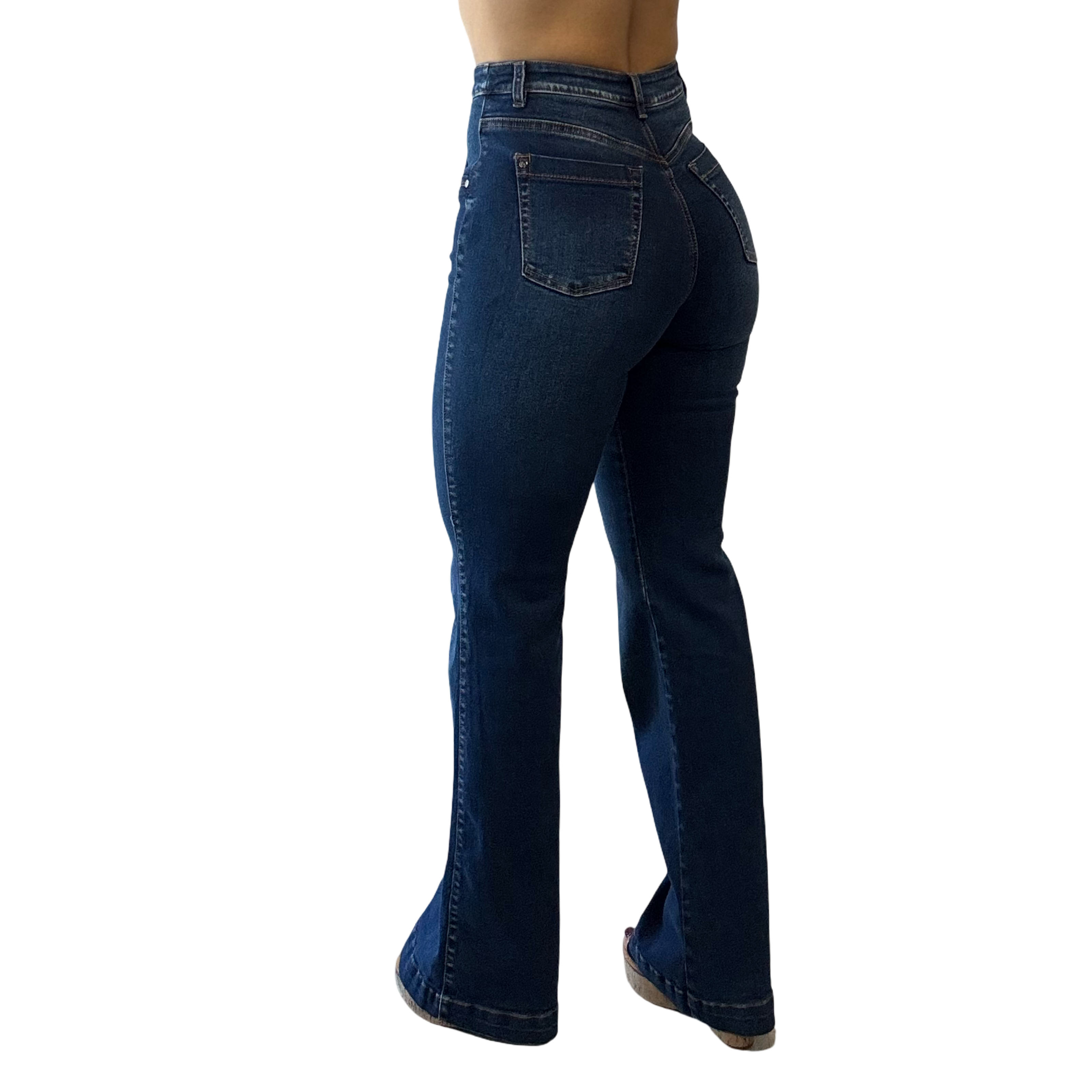 Genevieve High-Rise Flare Jean
