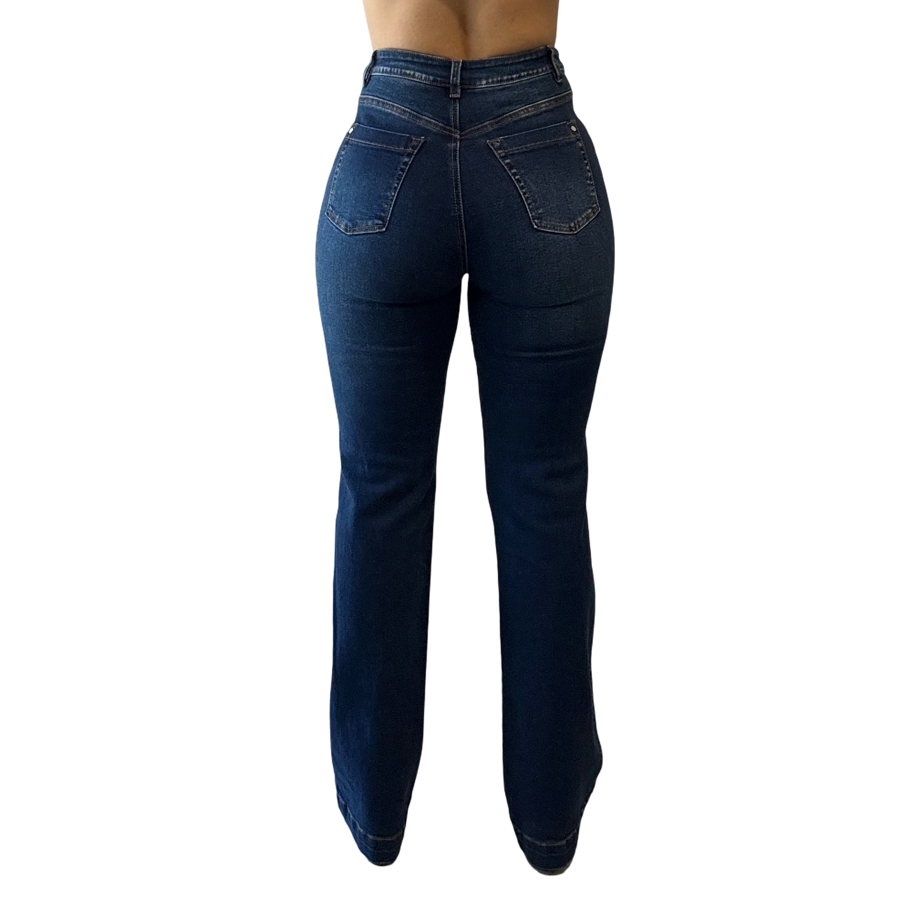 Genevieve High-Rise Flare Jean